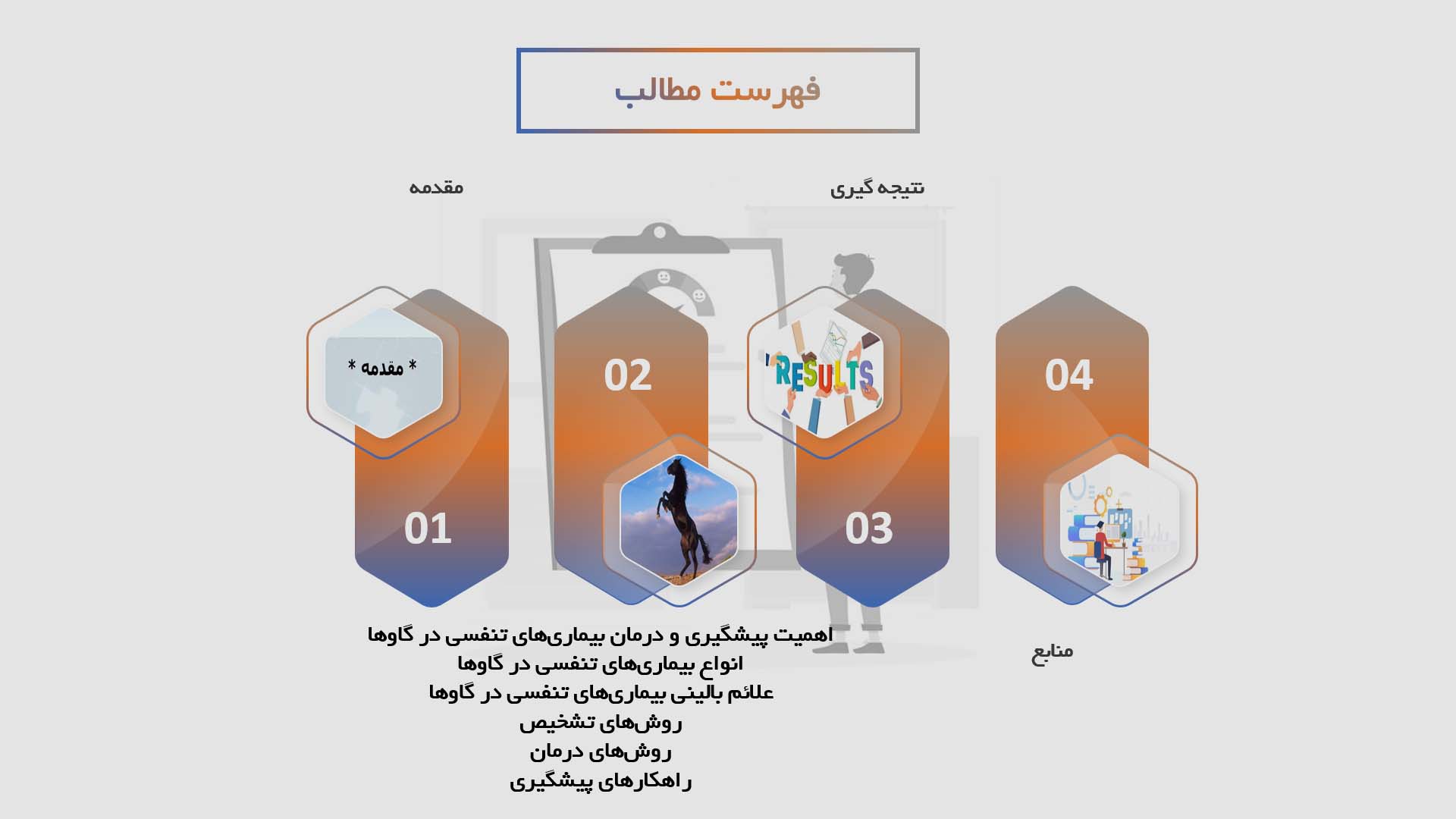 پاورپوینت پیشگیری و درمان بیماری‌های تنفسی در گاوها